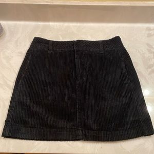 Urban Outfitters Black Corduroy Skirt